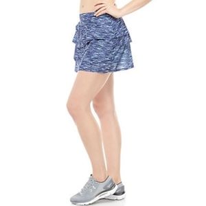 Zelos Printed Tiered Skort Space Dye XL